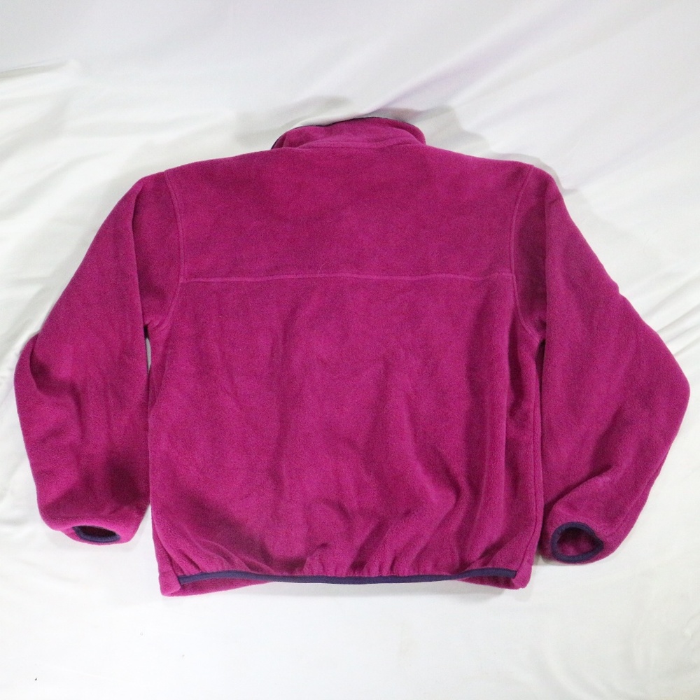 VTG L.L. BEAN USA Violet Fleece Zip Jacket Sz MED Women - Picture 6 of 8